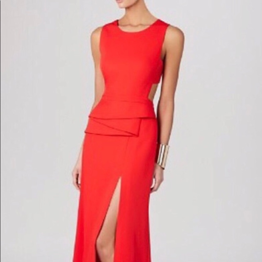 BCBG RED PROM/LONG DRESS